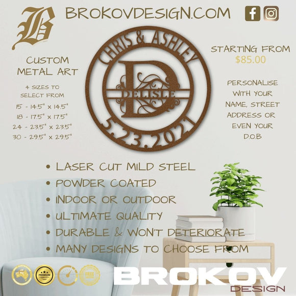 CUSTOMISABLE METAL ART