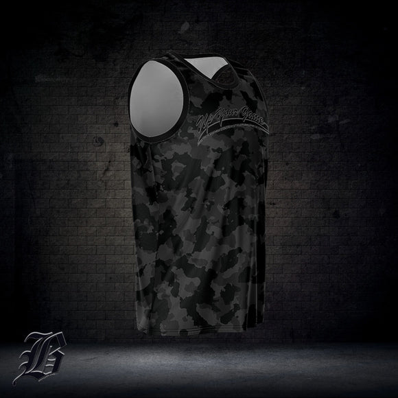 UYG BLACK CAMO EDITION - Basketball Jersey Rib