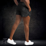 UYG BLACK CAMO EDITION - Athletic Unisex Loose Shorts