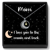 854. Moon and Star Pendant Necklace