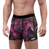 Men's Floral Boxer Briefs, Comfortable Underwear for Everyday Wear, Perfect Gift for Boyfriends, Valentine's Day, Anniversary, AOP Design