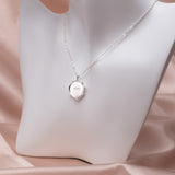 659. Irregular Pendant Necklace- 925 Silver