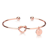 515. Custom Initial Charm Bangle