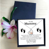 859. Baby Feet Pendant Necklace