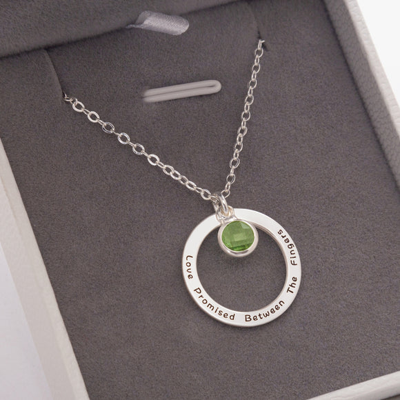603. Personalised Birthstone Jewellery- 925Sliver