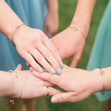 515. Custom Initial Charm Bangle