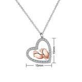 859. Baby Feet Pendant Necklace