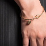 515. Custom Initial Charm Bangle
