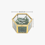 685. Hexagonal Glass Ring Box