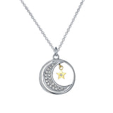854. Moon and Star Pendant Necklace