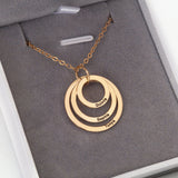 599. Interlocking Circle Necklace