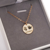 598. Handprint Necklace with Name
