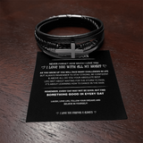 TO MY SON (CROSS BRACELET)