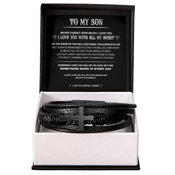 TO MY SON (CROSS BRACELET)
