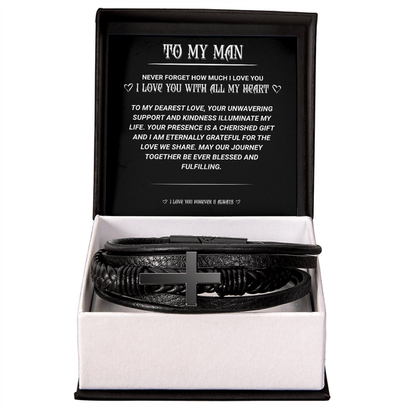 TO MY MAN (CROSS BRACELET)
