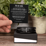 TO MY SON (CROSS BRACELET)