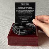 TO MY SON (CROSS BRACELET)