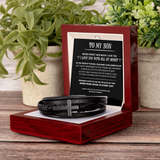 TO MY SON (CROSS BRACELET)