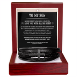 TO MY SON (CROSS BRACELET)