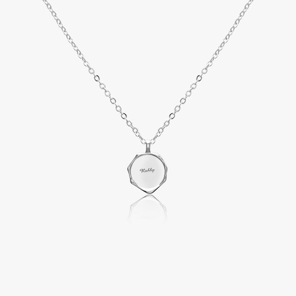 659. Irregular Pendant Necklace- 925 Silver