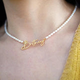 509. Custom Name Pearl Necklace