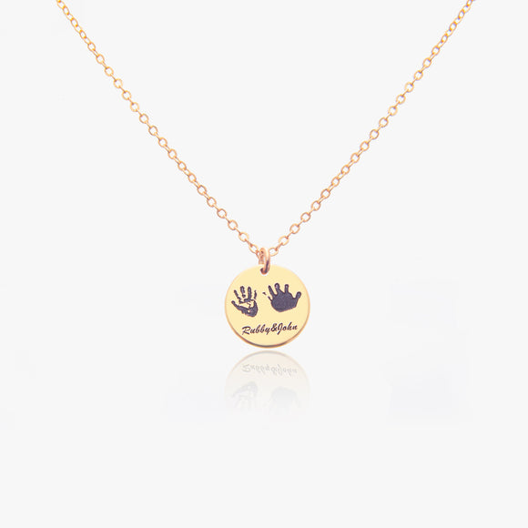 598. Handprint Necklace with Name