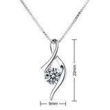 850. Twist Pendant Necklace