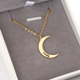 620. Crescent moon pendant