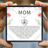 855. Hollow Heart Zirconia Pendant Necklace