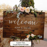 494. Wood Welcome Sign