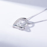 665. Rose Box with Hearts Necklace