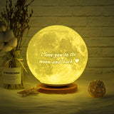 3D Printing 16 Colors Remote Control LED Moon Lamp