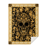 BAROQUE SKULL MICROFLEECE BLANKET
