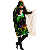 CANNABIS HOODED BLANKET