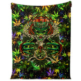 CANNABIS MICROFLEECE BLANKET