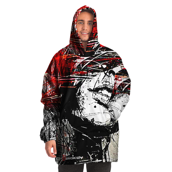 SPLASHED MICROFLEECE SNUG HOODIE
