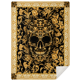 BAROQUE SKULL MICROFLEECE BLANKET
