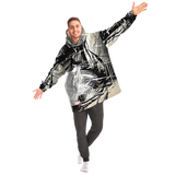 SPLASHED MICROFLEECE SNUGGY HOODIE