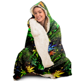 CANNABIS HOODED BLANKET