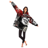 SPLASHED MICROFLEECE SNUG HOODIE