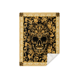 BAROQUE SKULL MICROFLEECE BLANKET