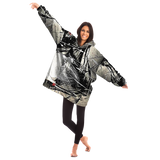SPLASHED MICROFLEECE SNUGGY HOODIE