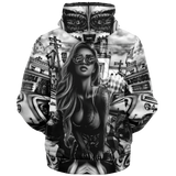 GHETTO LOVE MICROFLEECE ZIP HOODIE