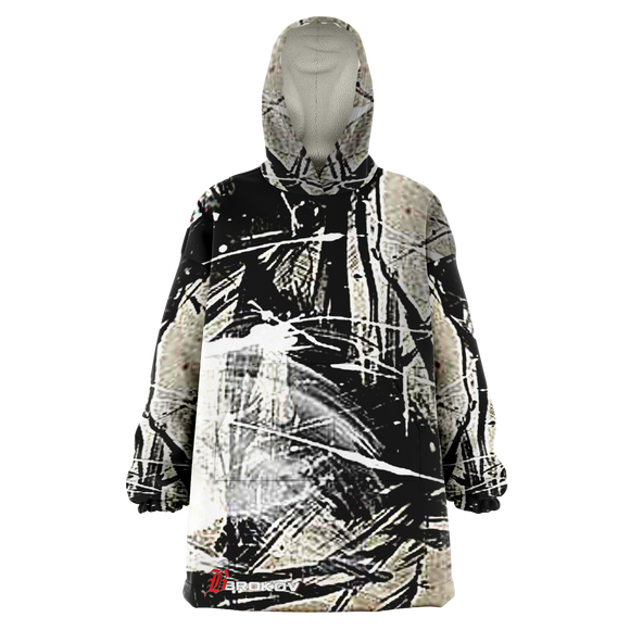 SPLASHED MICROFLEECE SNUGGY HOODIE