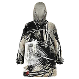 SPLASHED MICROFLEECE SNUGGY HOODIE