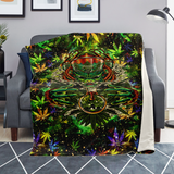 CANNABIS MICROFLEECE BLANKET