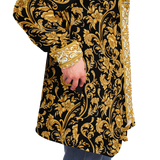 BAROQUE MICROFLEECE CLOAK