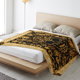 BAROQUE SKULL MICROFLEECE BLANKET