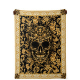 BAROQUE SKULL MICROFLEECE BLANKET
