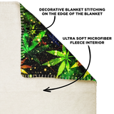 CANNABIS MICROFLEECE BLANKET